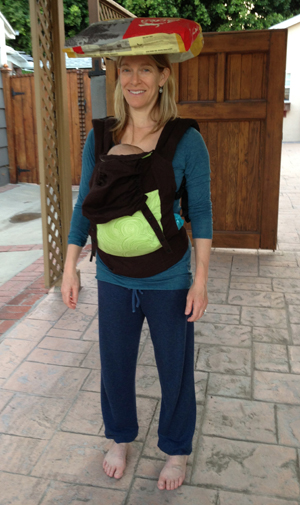 When having two arms isn't enough, use your head as a "third limb." The pressure on my skull forced me to properly align my spine, head and neck.