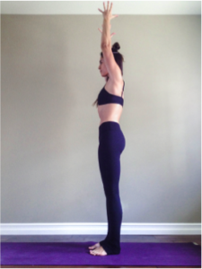 tadasana arms up